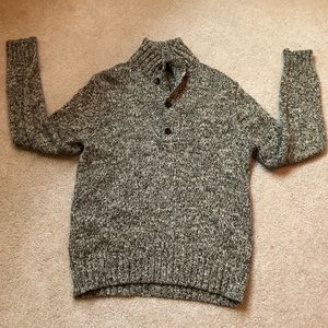 Worn once Polo Green/cream pullover Sweater